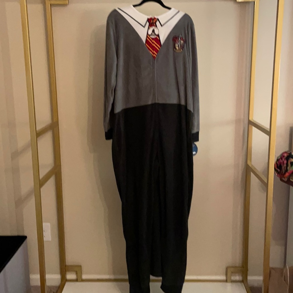 Harry Potter Unisex Union Suit Adult Costume Pajama Onesie, Gryffindor, Size: XL